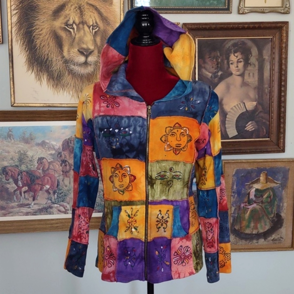 Patchwork Zip Up Riding International - image 1